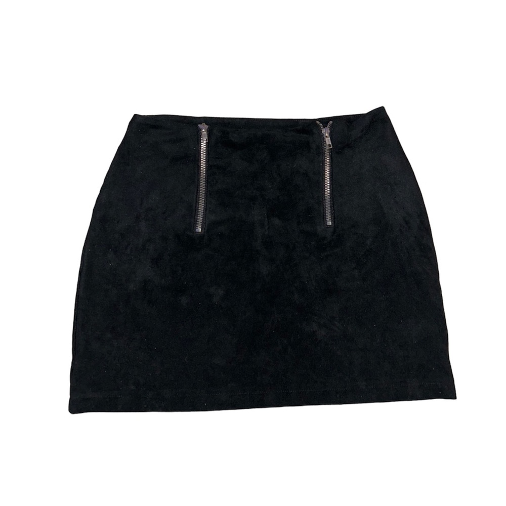 Suede skirt